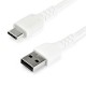 StarTech.com Cable de 1m USB 2.0 a USB-C - Blanco RUSB2AC1MW